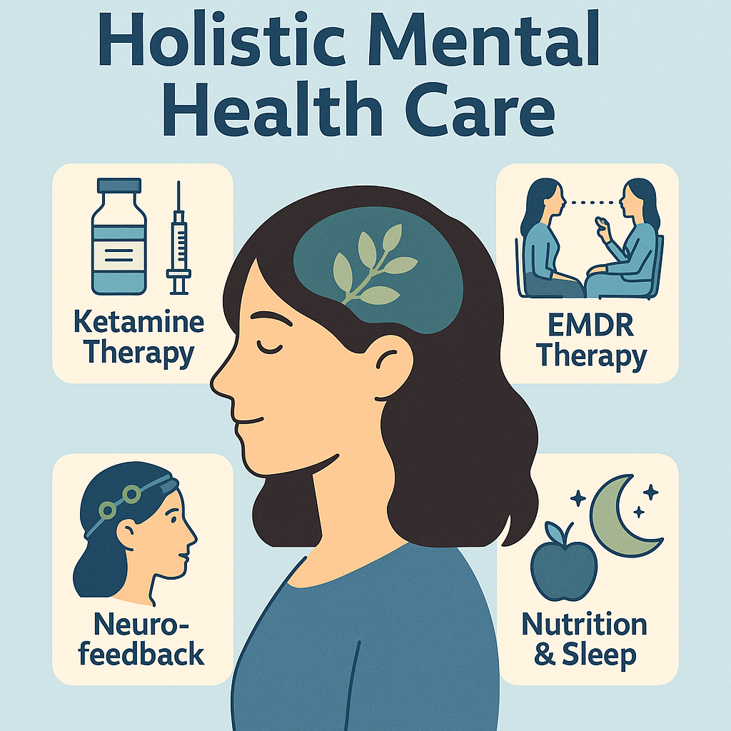 mental health, psychiatry, alternative mental health treatments, EMDR therapy, holistic mental health, ketamine therapy Sacramento, ketamine-assisted psychotherapy, neurofeedback treatment, nutritional psychiatry, Sacramento mental health, sleep therapy, SPRAVATO