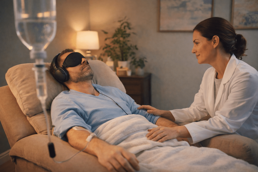 IV ketamine for depression, ketamine infusion therapy, ketamine safety monitoring, ketamine side effects, treatment-resistant depression, ketamine clinic Sacramento, ketamine Roseville, ketamine Folsom, VA ketamine outcomes, ketamine infusion expectations, ketamine screening, ketamine remission rates